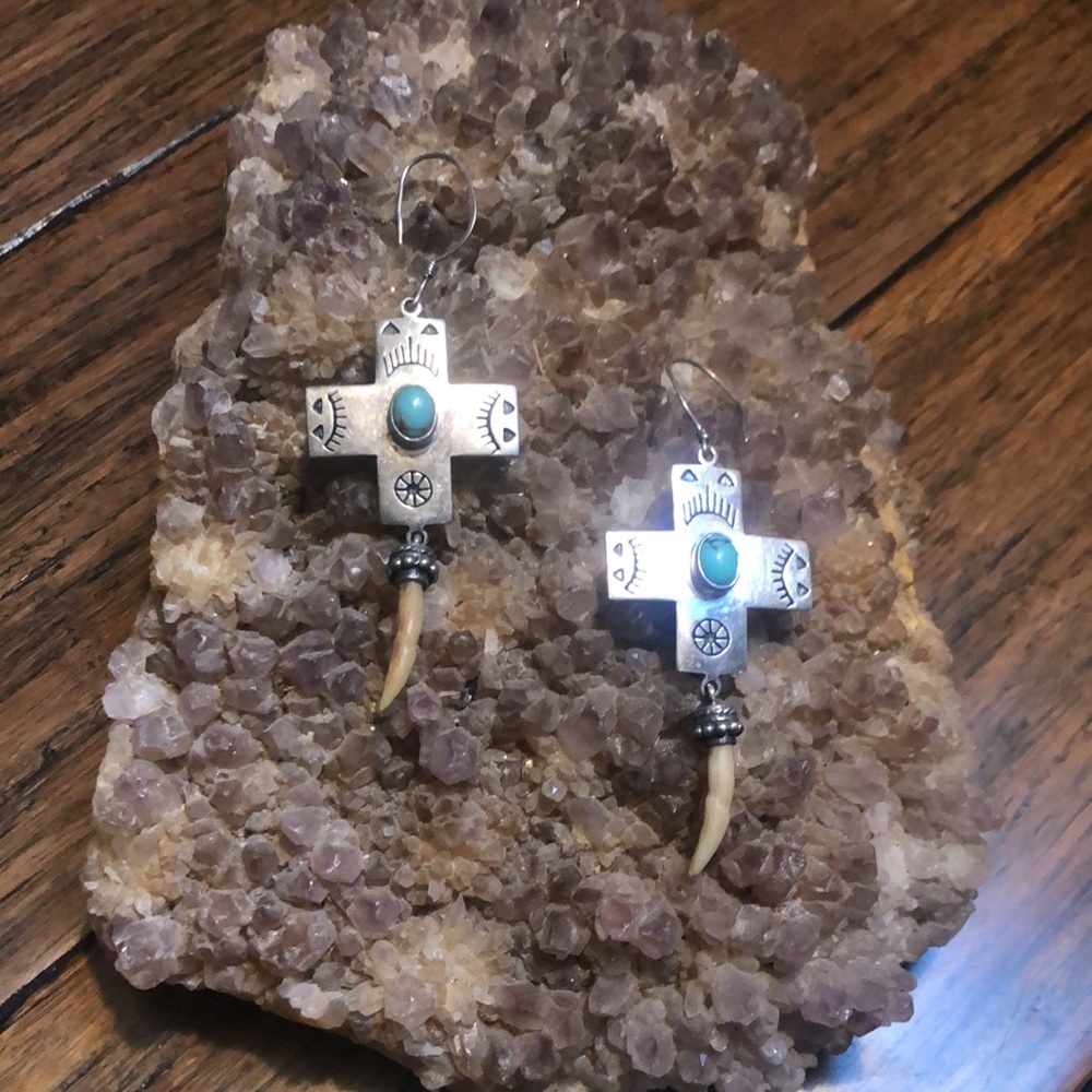 Spell Designs - Silver and Turquoise Earrings